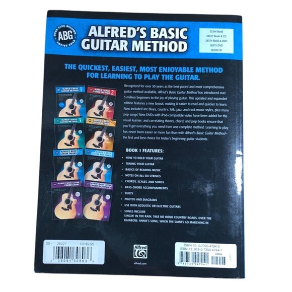 Alfreds Basic Guitar Method 1 Book CD 3rd Ed Beginner Acoustic Electric Guitar - Picture 2 of 12